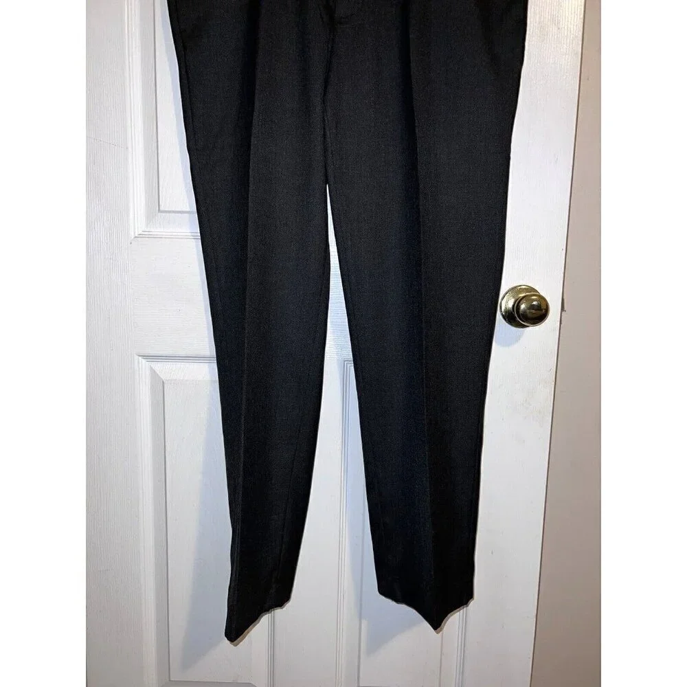 DKNY Mens Gray Stretch Elastic Waist Dress Pants Sz 36